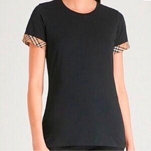 Burberry Black Tee NWOT. Just washed once after purchasing .